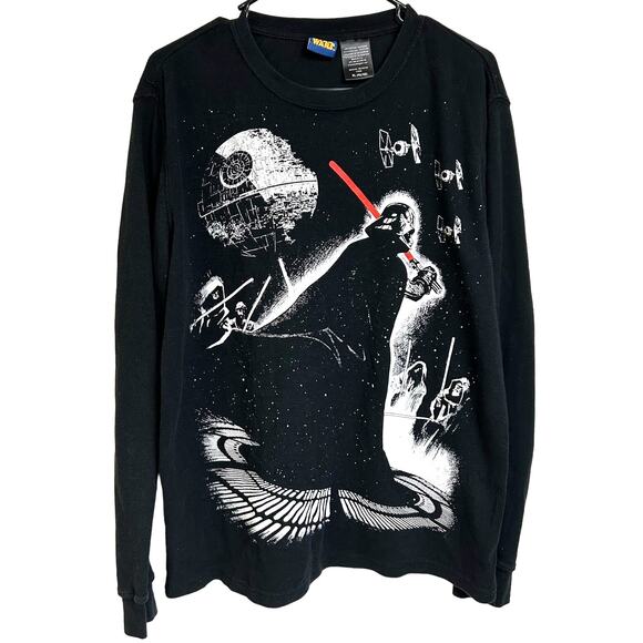 Star Wars Darth Vader Black Long Sleeve Sweater/Pullover Men's Grunge Size XL - Picture 1 of 6